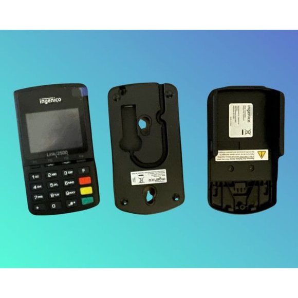 NIB Ingenico Link 2500 Terminal Bundle (Terminal, Charge Plate, Enclosure) - Picture 5 of 14